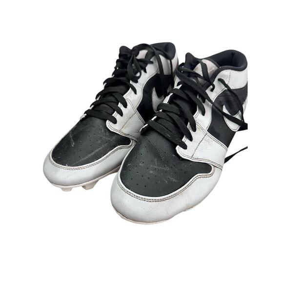 Nike Air Jordan Men's Black & Gray 1 Low TD Shadow Football Cleats Size 14 - Picture 1 of 7